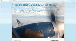 Desktop Screenshot of halftheclothesandtwicethemoney.blogspot.com