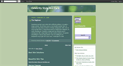 Desktop Screenshot of celebrity-skin-care.blogspot.com