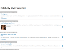 Tablet Screenshot of celebrity-skin-care.blogspot.com