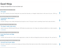 Tablet Screenshot of excelninja.blogspot.com