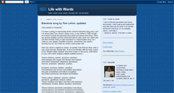 Desktop Screenshot of lifewithwords.blogspot.com