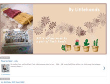 Tablet Screenshot of bylittlehands.blogspot.com