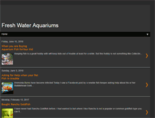 Tablet Screenshot of keeping-freshwater-aquariums.blogspot.com