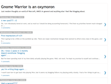 Tablet Screenshot of gnomewarriorisanoxymoron.blogspot.com