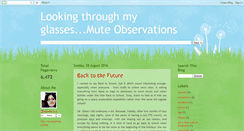 Desktop Screenshot of muteobservations.blogspot.com