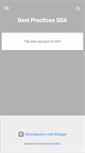 Mobile Screenshot of bestpracticessda.blogspot.com