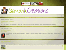 Tablet Screenshot of gomunkcreations.blogspot.com