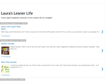 Tablet Screenshot of laurasleanerlife.blogspot.com