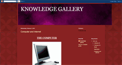 Desktop Screenshot of knowledge-gallery.blogspot.com