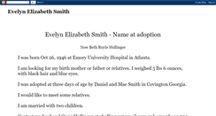 Desktop Screenshot of evelynelizabethsmith.blogspot.com