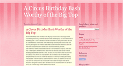 Desktop Screenshot of acircusbirthday.blogspot.com