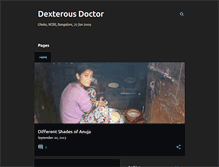 Tablet Screenshot of dexterousdoctor.blogspot.com