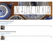 Tablet Screenshot of livealittleeatalot.blogspot.com