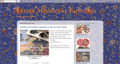 Desktop Screenshot of indianminiaturepaintings.blogspot.com