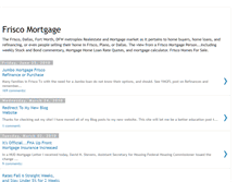 Tablet Screenshot of friscomortgageplanner.blogspot.com