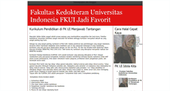 Desktop Screenshot of fakultas-kedokteran-ui.blogspot.com