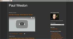 Desktop Screenshot of paulweston101.blogspot.com