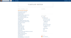 Desktop Screenshot of carylreyeon.blogspot.com