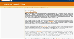Desktop Screenshot of how-to-install-tiles.blogspot.com