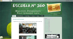 Desktop Screenshot of escuela-260.blogspot.com