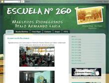 Tablet Screenshot of escuela-260.blogspot.com