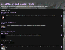 Tablet Screenshot of greatoccultandmagickfinds.blogspot.com