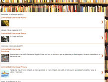 Tablet Screenshot of literaturaycontemporaneidad2011.blogspot.com