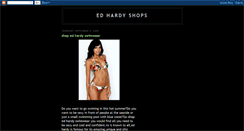 Desktop Screenshot of edhardyshops.blogspot.com