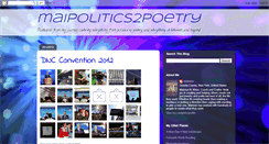 Desktop Screenshot of maipolitics2poetry.blogspot.com