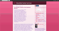 Desktop Screenshot of bloomfieldfoot.blogspot.com