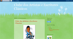 Desktop Screenshot of clubedosartistasescritorclassicos.blogspot.com