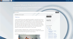 Desktop Screenshot of ecuadormission2011.blogspot.com