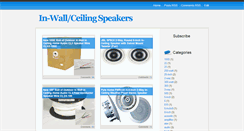 Desktop Screenshot of in-wallceiling-speakers.blogspot.com