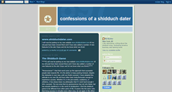 Desktop Screenshot of confessionsofashidduchdater.blogspot.com