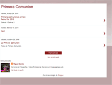 Tablet Screenshot of laprimeracomunion.blogspot.com