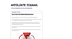 Desktop Screenshot of affiliatescrawl.blogspot.com