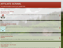 Tablet Screenshot of affiliatescrawl.blogspot.com