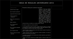 Desktop Screenshot of ideasderegalosaniversario.blogspot.com