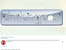 Tablet Screenshot of climbingpost.blogspot.com