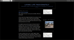 Desktop Screenshot of livinglifepassionately.blogspot.com