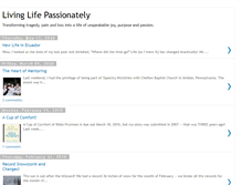 Tablet Screenshot of livinglifepassionately.blogspot.com