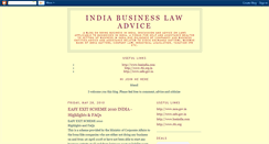 Desktop Screenshot of indiabusinesslawadvice.blogspot.com