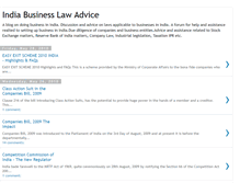 Tablet Screenshot of indiabusinesslawadvice.blogspot.com