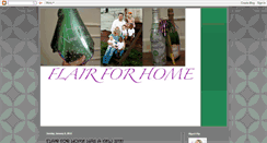 Desktop Screenshot of flairforhome.blogspot.com