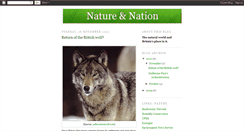 Desktop Screenshot of natureandnation.blogspot.com