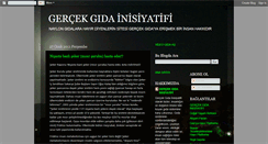 Desktop Screenshot of gercekgida.blogspot.com