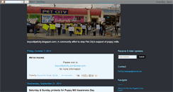 Desktop Screenshot of boycottpetcity.blogspot.com