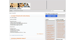 Desktop Screenshot of lowongankerjabekasi-mlai.blogspot.com