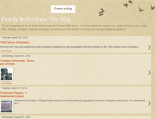 Tablet Screenshot of familyreflectionstheblog.blogspot.com
