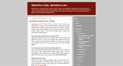 Desktop Screenshot of marketivaindia.blogspot.com